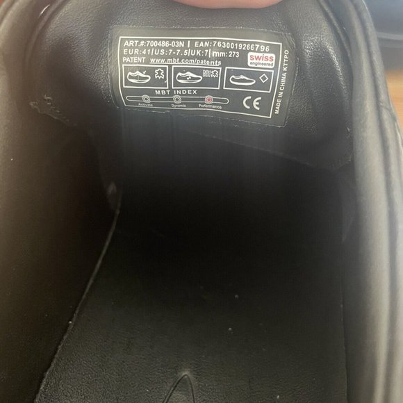 MBT Men's ISIMO 5 WING-TIP BROGUE (Level 3, Premium Black Nappa Leather, Vibram) - Picture 5 of 9